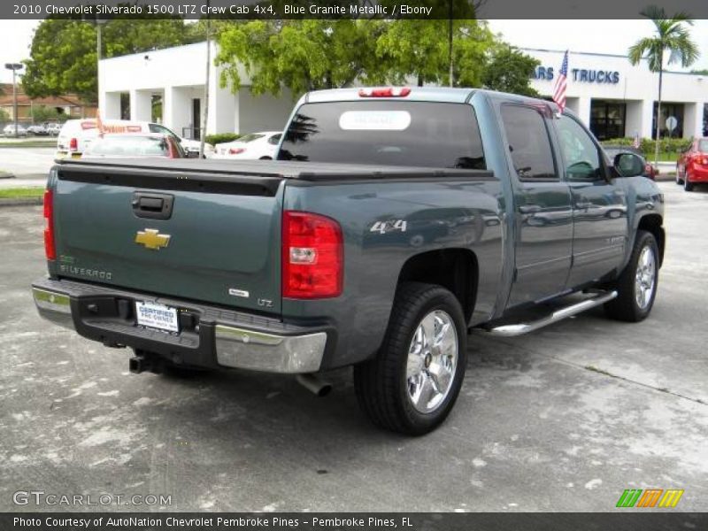 Blue Granite Metallic / Ebony 2010 Chevrolet Silverado 1500 LTZ Crew Cab 4x4