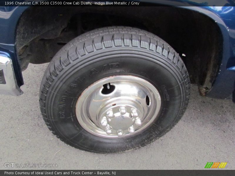 Indigo Blue Metallic / Grey 1996 Chevrolet C/K 3500 C3500 Crew Cab Dually