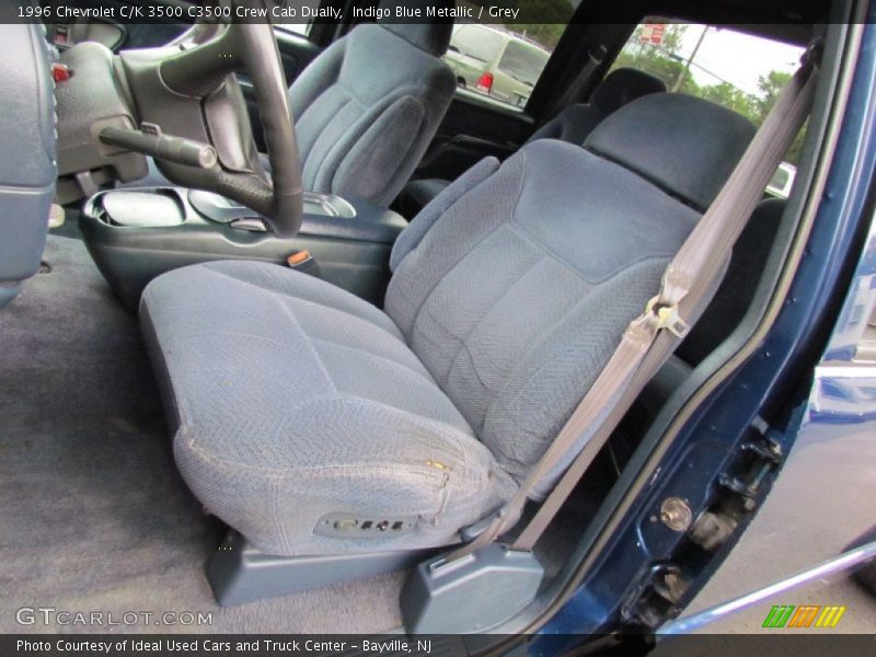 Indigo Blue Metallic / Grey 1996 Chevrolet C/K 3500 C3500 Crew Cab Dually