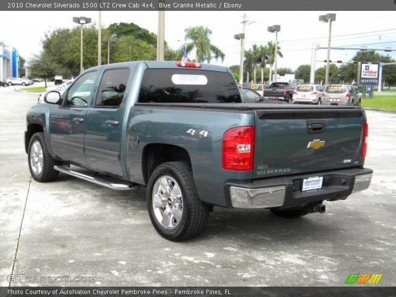 Blue Granite Metallic / Ebony 2010 Chevrolet Silverado 1500 LTZ Crew Cab 4x4