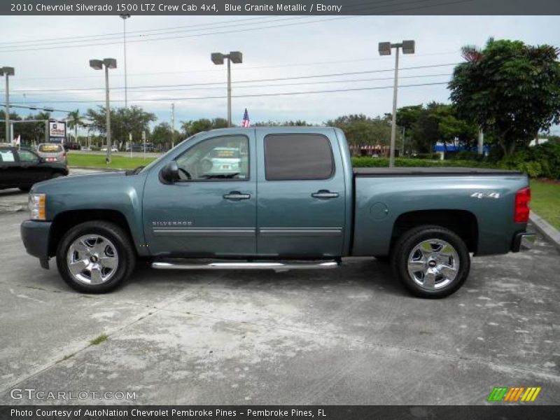 Blue Granite Metallic / Ebony 2010 Chevrolet Silverado 1500 LTZ Crew Cab 4x4