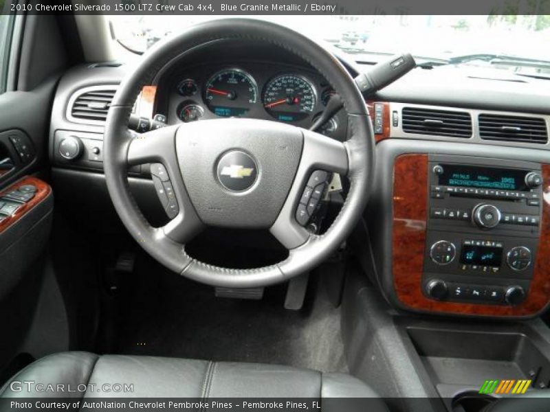 Blue Granite Metallic / Ebony 2010 Chevrolet Silverado 1500 LTZ Crew Cab 4x4