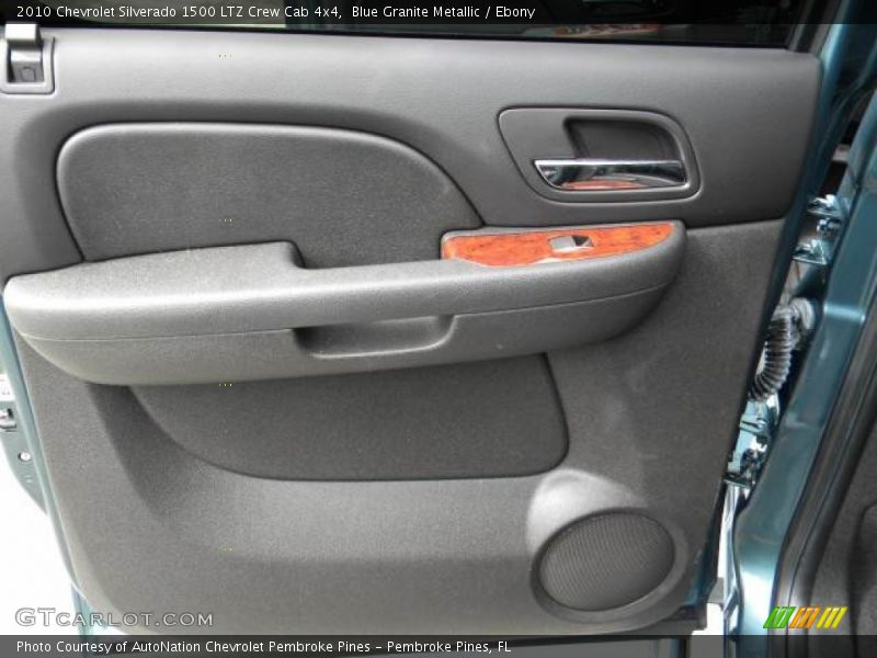 Blue Granite Metallic / Ebony 2010 Chevrolet Silverado 1500 LTZ Crew Cab 4x4