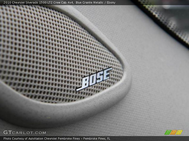 Blue Granite Metallic / Ebony 2010 Chevrolet Silverado 1500 LTZ Crew Cab 4x4