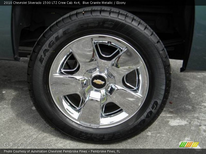 Blue Granite Metallic / Ebony 2010 Chevrolet Silverado 1500 LTZ Crew Cab 4x4