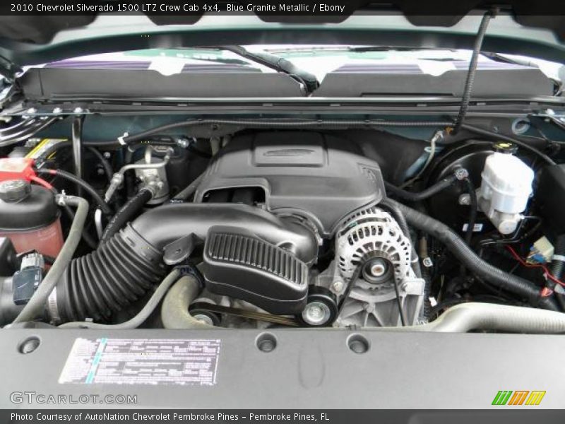 Blue Granite Metallic / Ebony 2010 Chevrolet Silverado 1500 LTZ Crew Cab 4x4