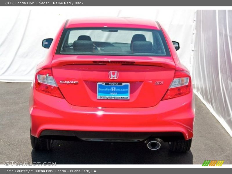 Rallye Red / Black 2012 Honda Civic Si Sedan