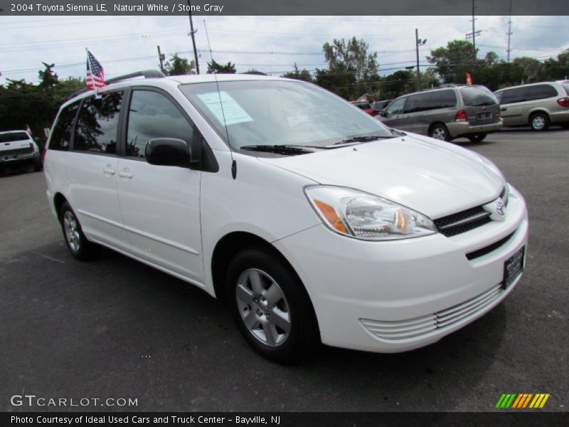 Natural White / Stone Gray 2004 Toyota Sienna LE