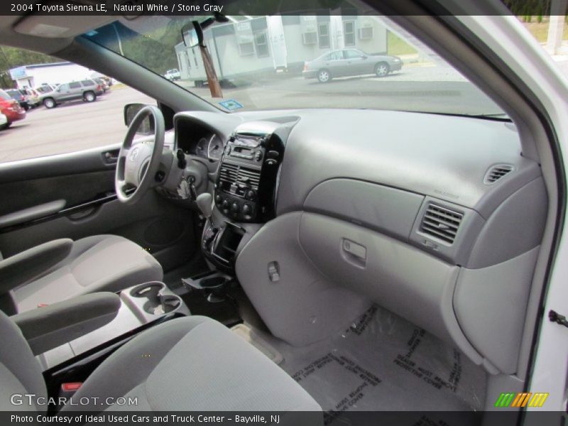Natural White / Stone Gray 2004 Toyota Sienna LE