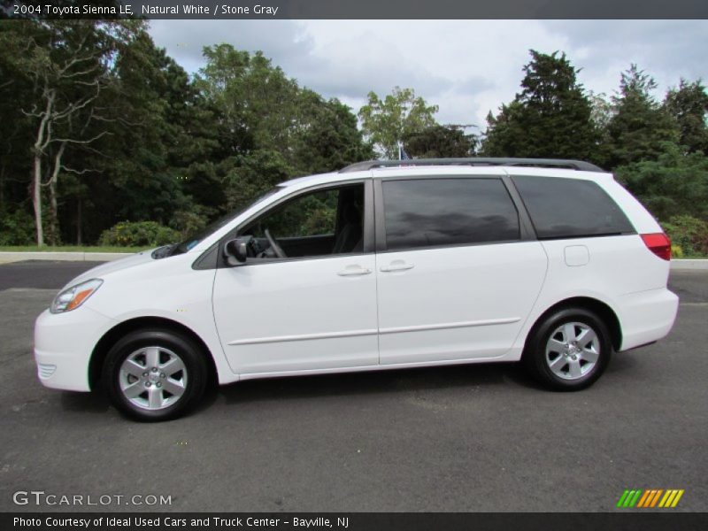 Natural White / Stone Gray 2004 Toyota Sienna LE