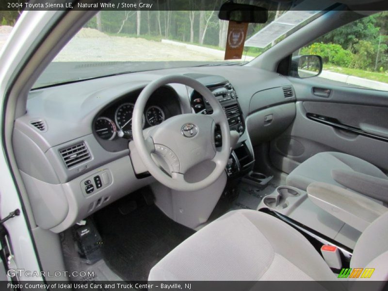Natural White / Stone Gray 2004 Toyota Sienna LE