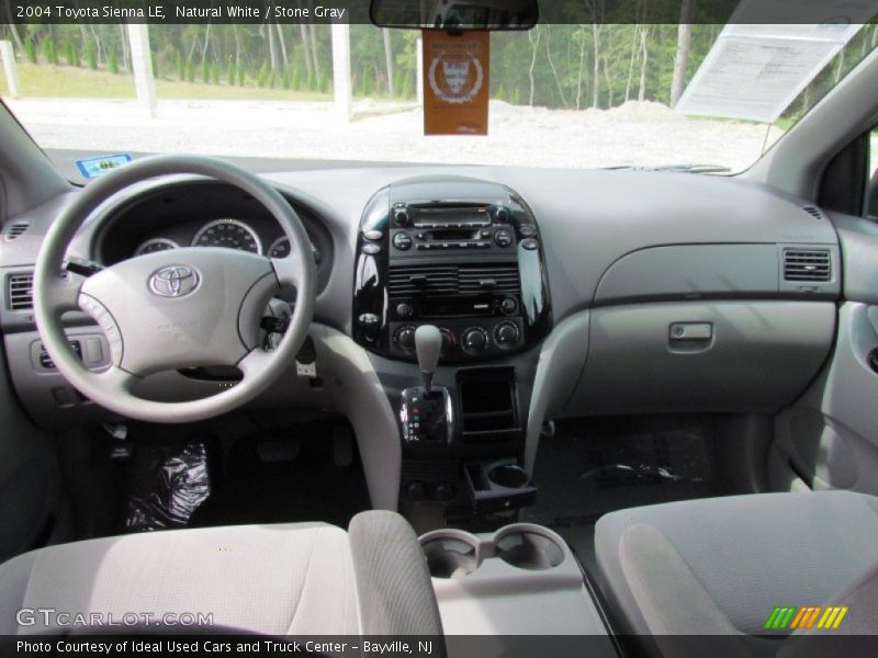 Natural White / Stone Gray 2004 Toyota Sienna LE