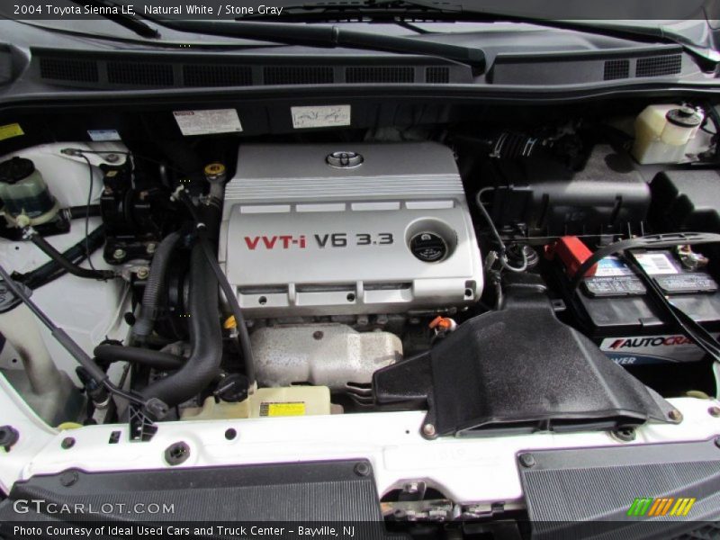 Natural White / Stone Gray 2004 Toyota Sienna LE