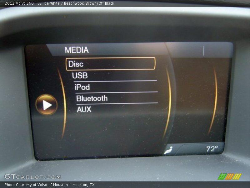 Ice White / Beechwood Brown/Off Black 2012 Volvo S60 T5