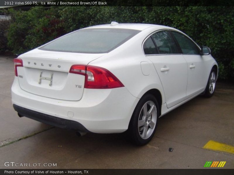 Ice White / Beechwood Brown/Off Black 2012 Volvo S60 T5