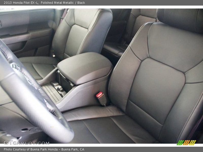 Polished Metal Metallic / Black 2013 Honda Pilot EX-L