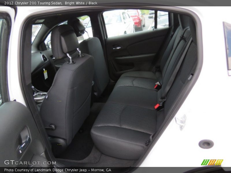 Bright White / Black 2012 Chrysler 200 Touring Sedan
