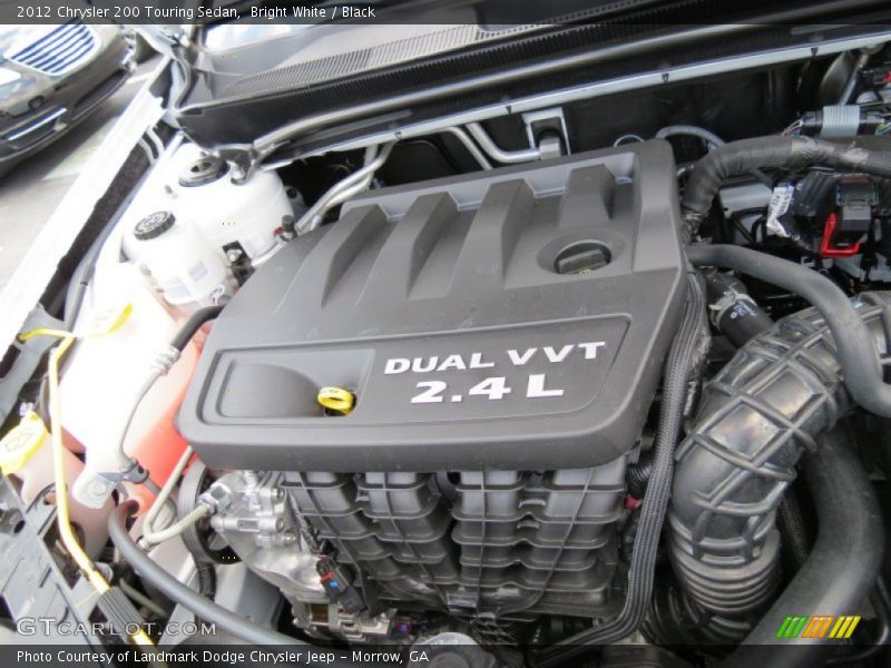 Bright White / Black 2012 Chrysler 200 Touring Sedan