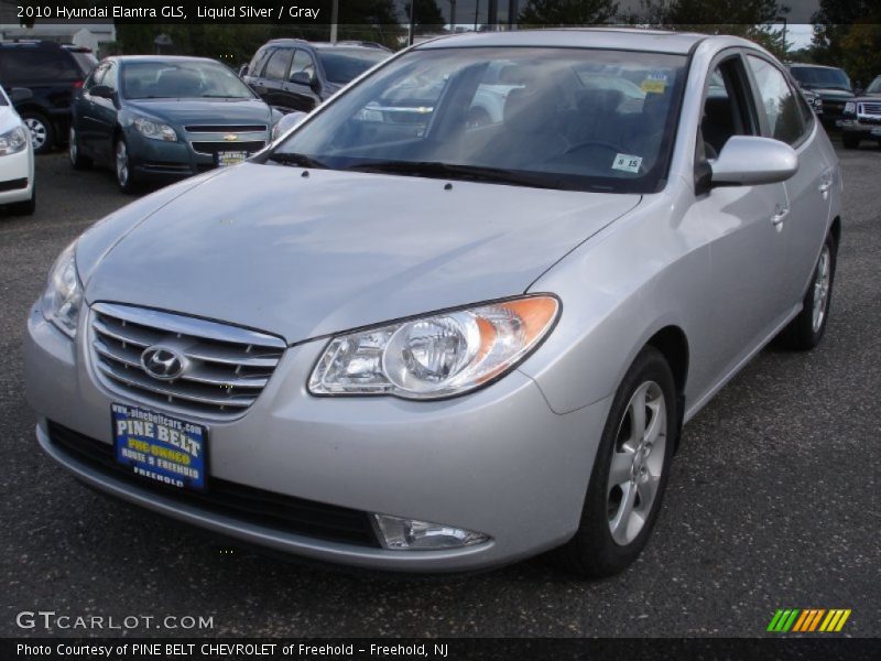 Liquid Silver / Gray 2010 Hyundai Elantra GLS