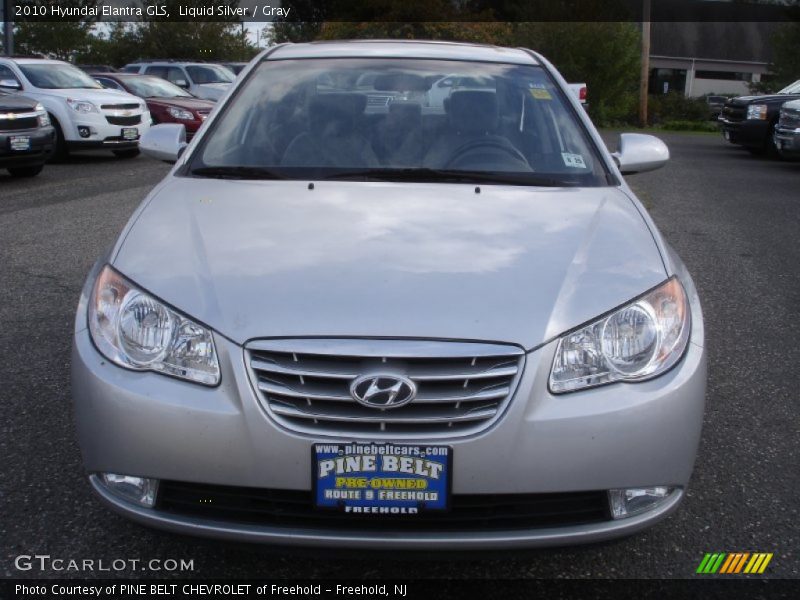 Liquid Silver / Gray 2010 Hyundai Elantra GLS