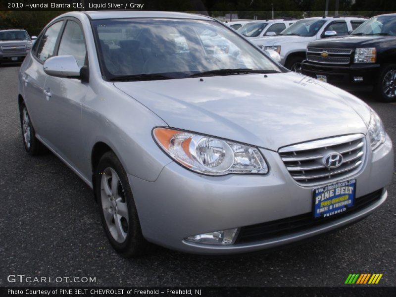Liquid Silver / Gray 2010 Hyundai Elantra GLS