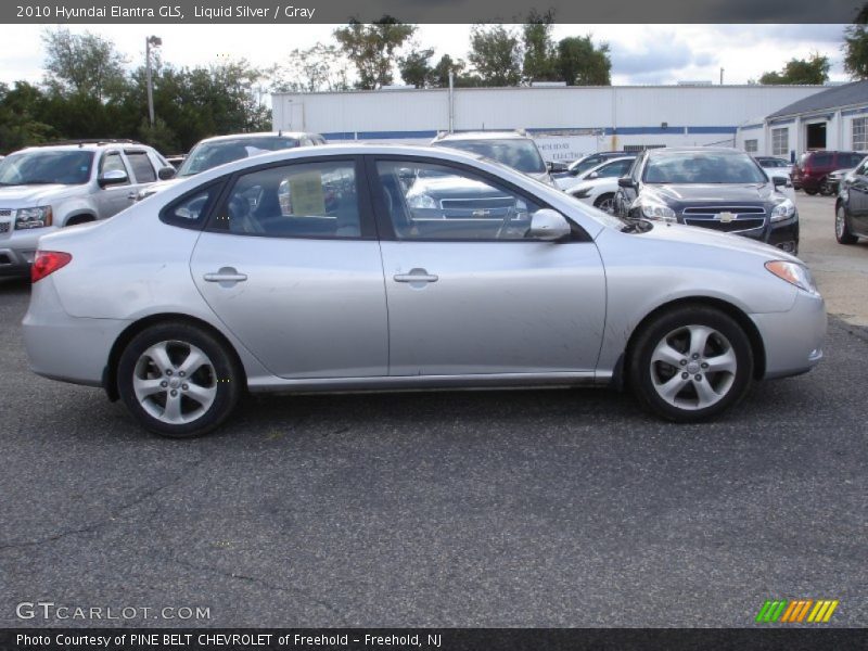 Liquid Silver / Gray 2010 Hyundai Elantra GLS