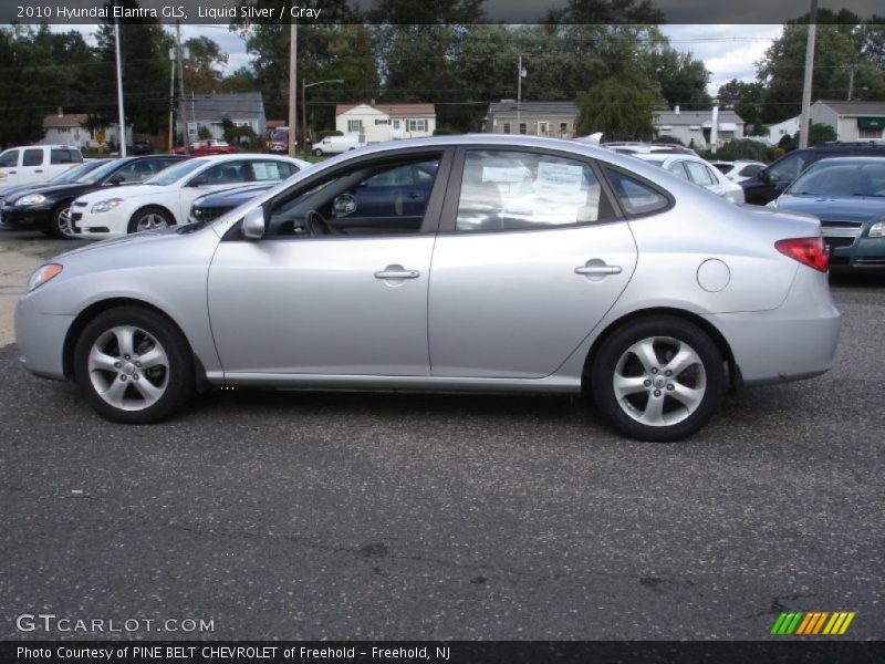 Liquid Silver / Gray 2010 Hyundai Elantra GLS