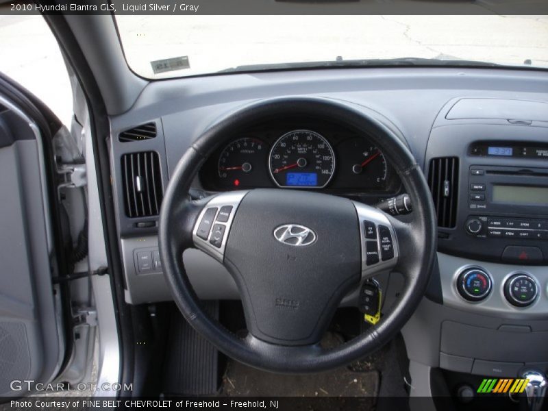 Liquid Silver / Gray 2010 Hyundai Elantra GLS