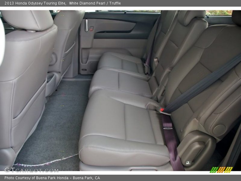 White Diamond Pearl / Truffle 2013 Honda Odyssey Touring Elite