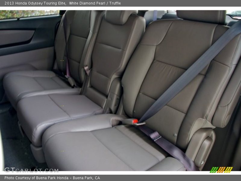 White Diamond Pearl / Truffle 2013 Honda Odyssey Touring Elite