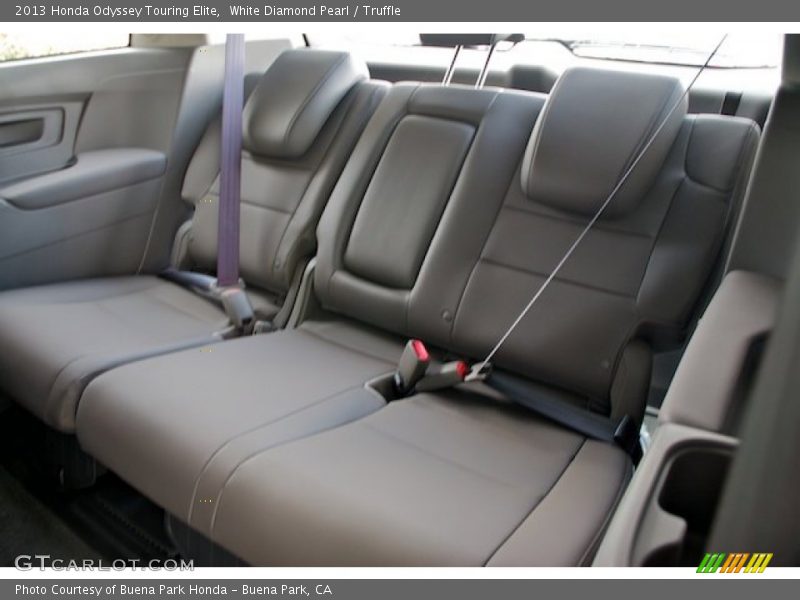 White Diamond Pearl / Truffle 2013 Honda Odyssey Touring Elite