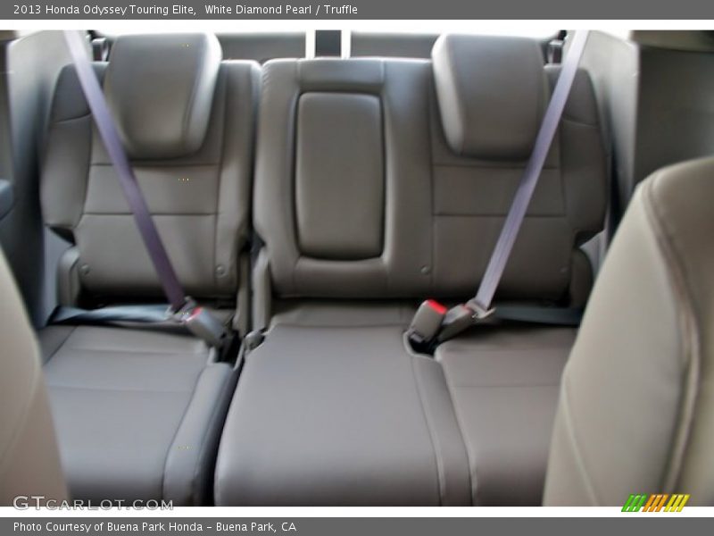 White Diamond Pearl / Truffle 2013 Honda Odyssey Touring Elite