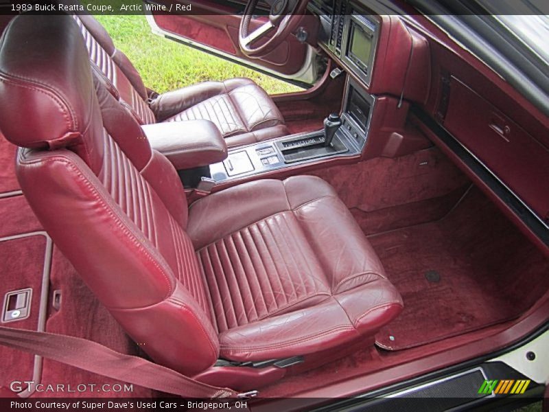 Front Seat of 1989 Reatta Coupe