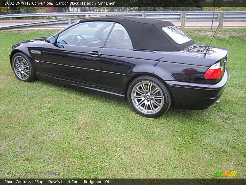 Carbon Black Metallic / Cinnamon 2002 BMW M3 Convertible