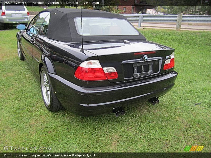 Carbon Black Metallic / Cinnamon 2002 BMW M3 Convertible