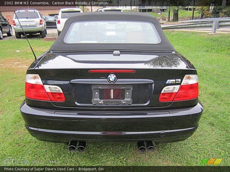 Carbon Black Metallic / Cinnamon 2002 BMW M3 Convertible