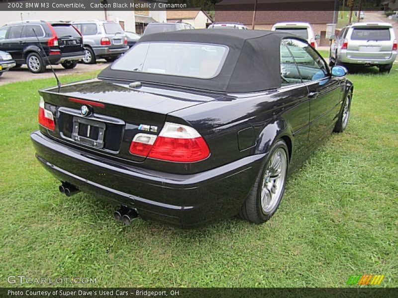 Carbon Black Metallic / Cinnamon 2002 BMW M3 Convertible