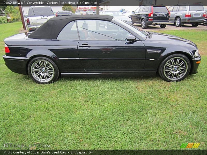 Carbon Black Metallic / Cinnamon 2002 BMW M3 Convertible