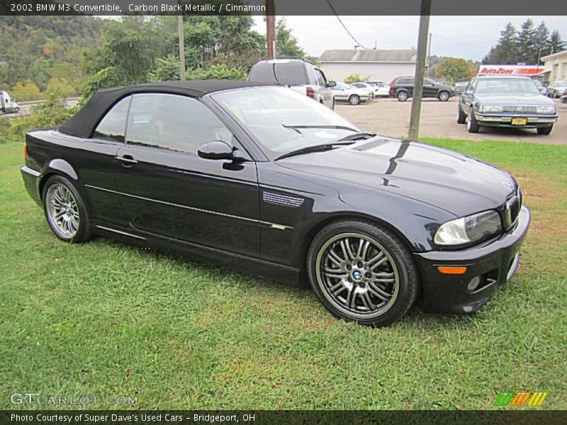 Carbon Black Metallic / Cinnamon 2002 BMW M3 Convertible