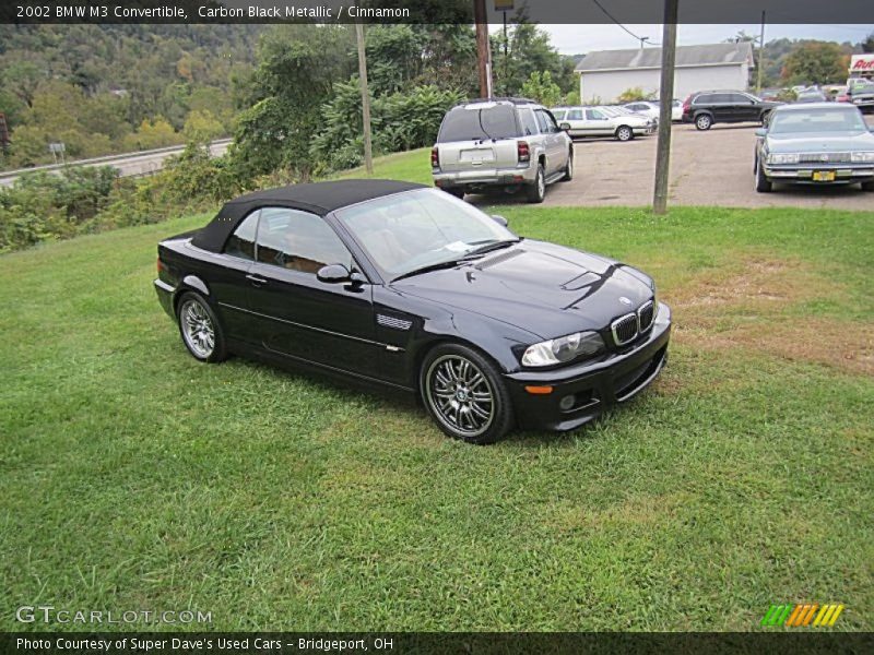 Carbon Black Metallic / Cinnamon 2002 BMW M3 Convertible