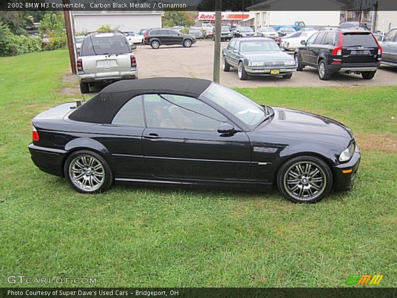 Carbon Black Metallic / Cinnamon 2002 BMW M3 Convertible