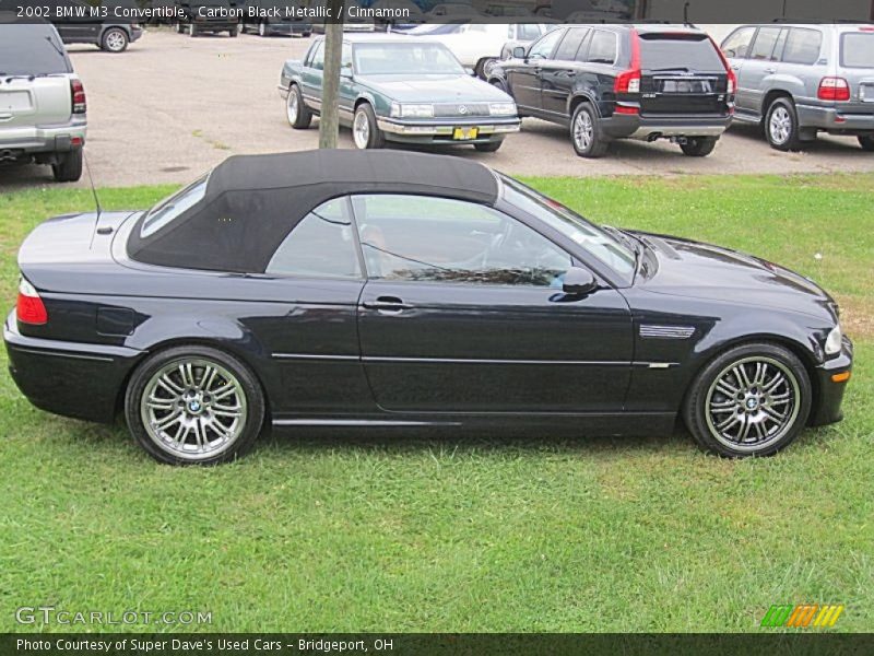 Carbon Black Metallic / Cinnamon 2002 BMW M3 Convertible