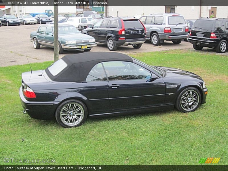 Carbon Black Metallic / Cinnamon 2002 BMW M3 Convertible