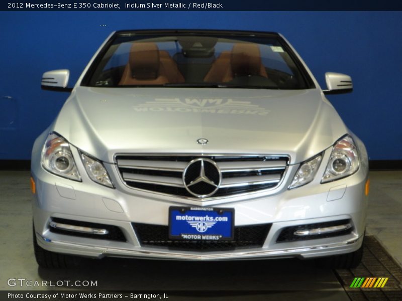 Iridium Silver Metallic / Red/Black 2012 Mercedes-Benz E 350 Cabriolet