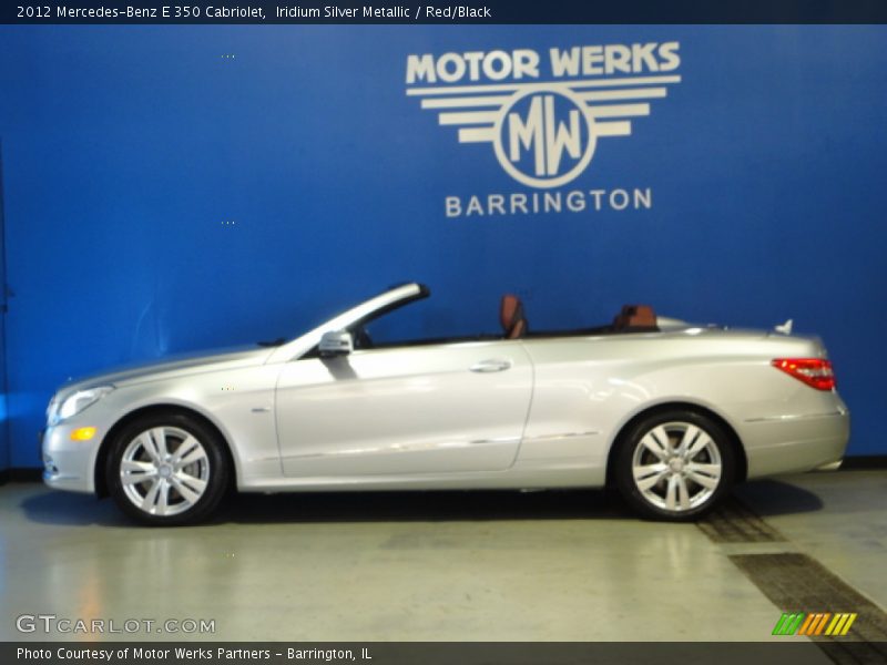 Iridium Silver Metallic / Red/Black 2012 Mercedes-Benz E 350 Cabriolet
