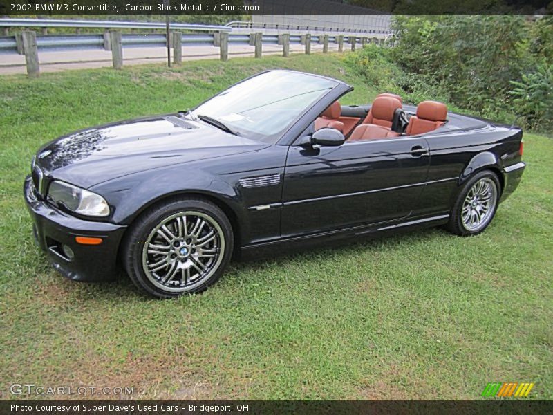 Carbon Black Metallic / Cinnamon 2002 BMW M3 Convertible