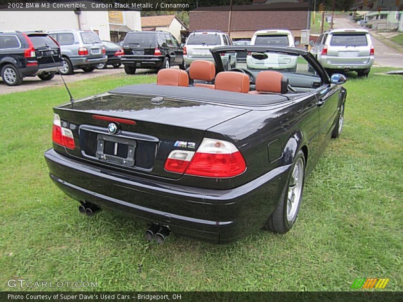Carbon Black Metallic / Cinnamon 2002 BMW M3 Convertible