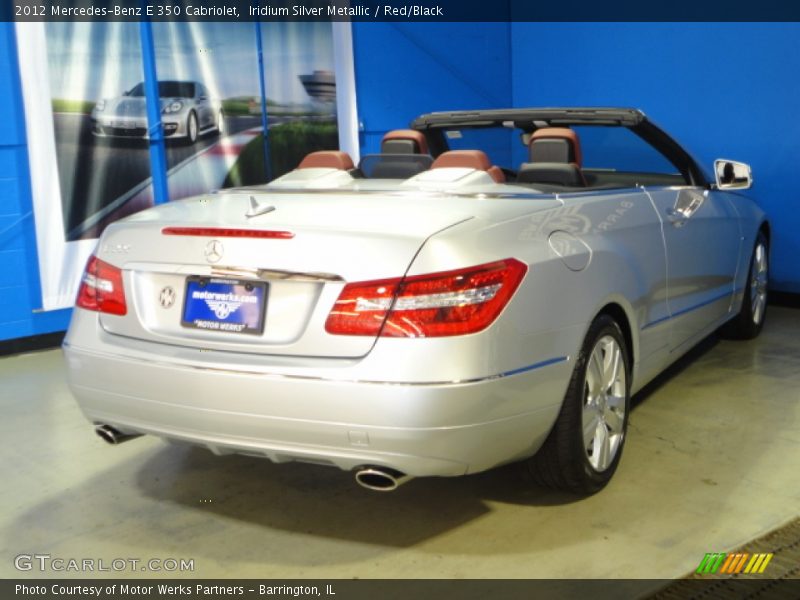 Iridium Silver Metallic / Red/Black 2012 Mercedes-Benz E 350 Cabriolet