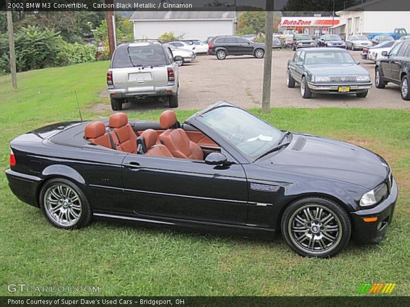 Carbon Black Metallic / Cinnamon 2002 BMW M3 Convertible