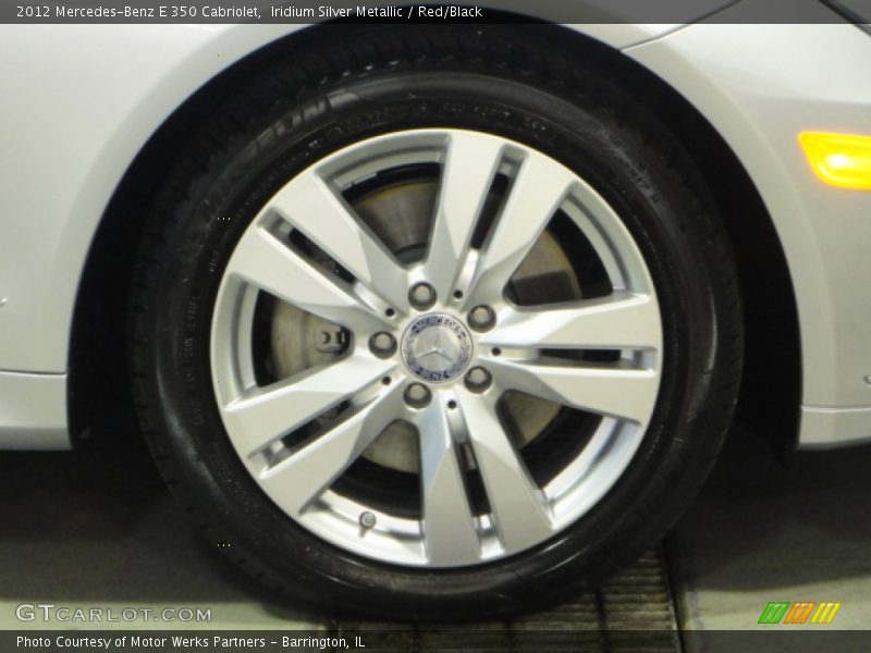 Iridium Silver Metallic / Red/Black 2012 Mercedes-Benz E 350 Cabriolet